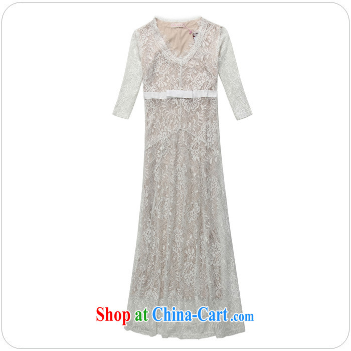 AIDS has their spring and summer Korean flouncing V cuff for cultivating video slim, long skirt dress annual bridesmaid dress XL 9731 A - 1 white are code pictures, price, brand platters! Elections are good character, the national distribution, so why buy now enjoy more preferential! Health