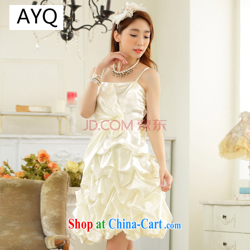 AIDS has been Qi bridesmaid dress strap buckle the straps show skirts lantern skirt the small dress dresses 9726 B - 1 white are code