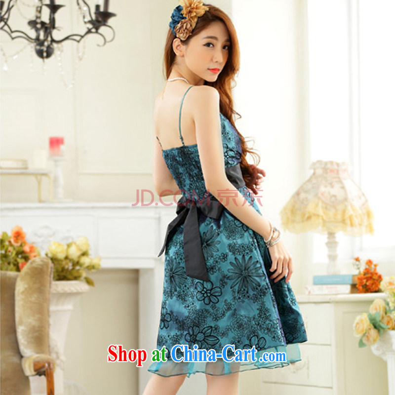 AIDS has been Qi three-dimensional kidney dress to tread banquet sister strap dresses the dresses A 9924 - 1 green, code, and AIDS has been Qi (Aiyaqi), online shopping