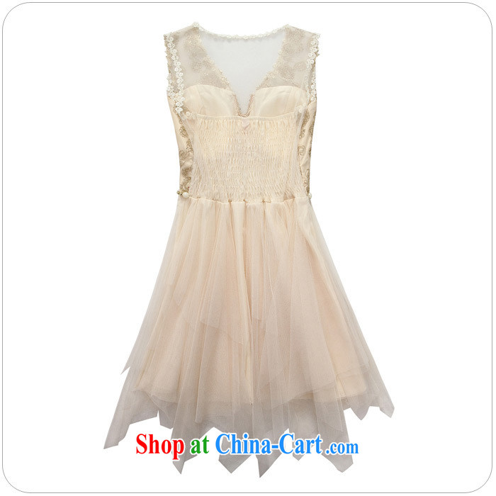 AIDS has been Qi Korean sweet V is not rule by a dress code the beauty vest dresses summer dresses 9928 B - 1 champagne color, pictures, price, brand platters! Elections are good character, the national distribution, so why buy now enjoy more preferential! Health