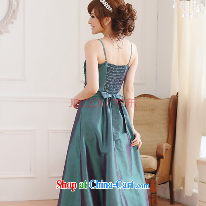 AIDS has been Qi roses graphics thin drill fastener straps large code dress banquet appointments, dresses, President 9700 A - 1 green, code, and AIDS has been Qi (Aiyaqi), online shopping