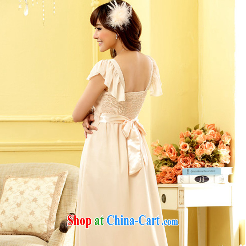 AIDS has been Qi upscale American drilling a field for snow-woven long skirt Evening Dress dress wedding bridesmaid dresses the code 9802 A - 1 champagne color codes, AIDS has Qi (Aiyaqi), and, on-line shopping