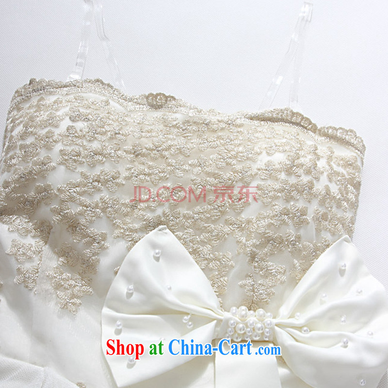 AIDS has been Qi-waist bare chest dress dress bridesmaid dress beauty bow-tie the Pearl Princess (the invisible) 9106 A - 1 white, code, and AIDS has been Qi (Aiyaqi), online shopping