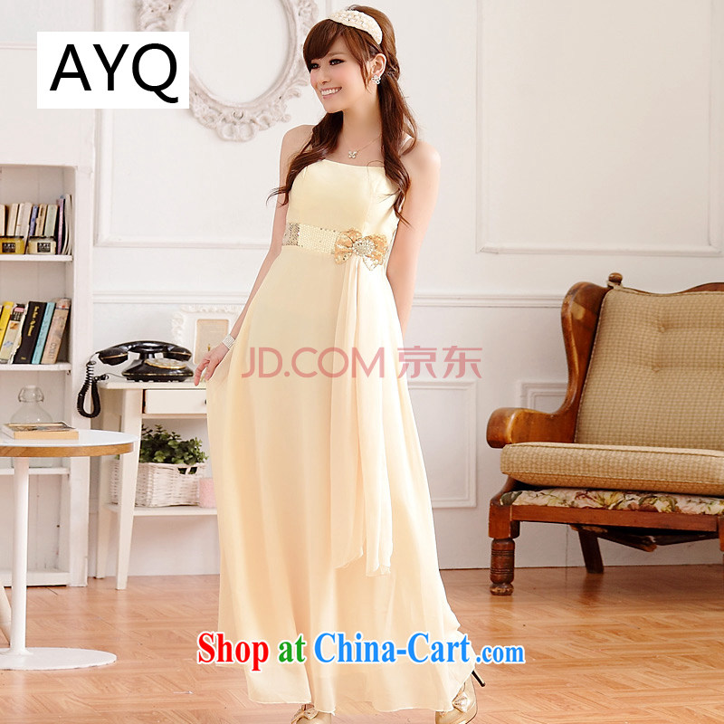 AIDS has been Qi in Europe and the light drill bridal the wedding banquet dress bridesmaid ultra-long dresses 9212 A - 1 champagne color code