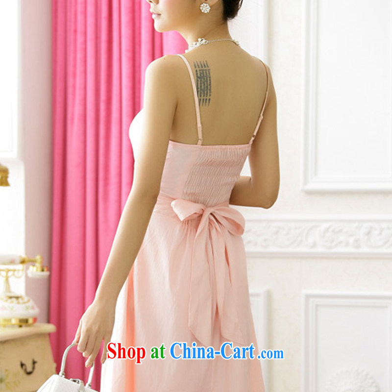 AIDS has already been Ki-marriage bridesmaid sister skirt simple wood drill straps Evening Dress small dress dresses 9511 A - 1 pink XXL, AIDS has been Qi (Aiyaqi), online shopping