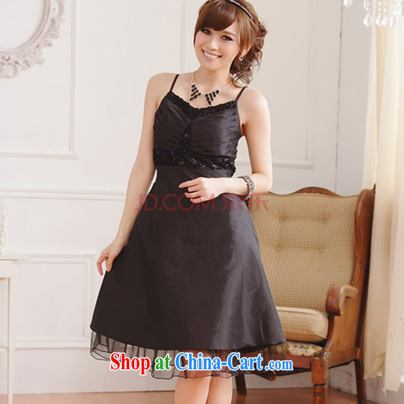 AIDS has been Qi Korean version wiped his chest even dress high waist Pearl bow-tie back tension on the MM waist and sisters with 9105 D - 1 black, code, AIDS has Qi (Aiyaqi), online shopping