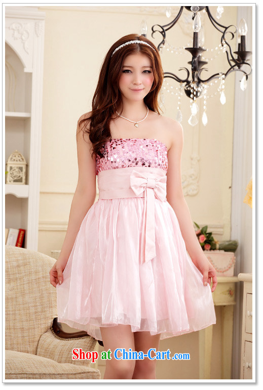 AIDS has been Qi 2015 dress wedding, small dress party short stylish bridesmaid repeatedly dress (the invisible) 9104 A - 12 pink XXL pictures, price, brand platters! Elections are good character, the national distribution, so why buy now enjoy more preferential! Health