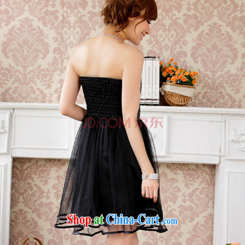 AIDS has been Qi flowers, yarn shaggy skirts wiped his chest, short little dress skirt the code bridesmaid dress (the stealth shoulder strap) 9203 A - 1 silver, code, AIDS has Qi (Aiyaqi), online shopping
