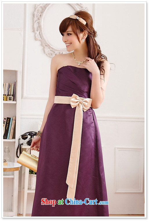 AIDS has been Qi pressure hem spell-color bow-tie banquet the betrothal long evening dress wiped chest dresses bridesmaid dress 9502 A - 1 purple are code pictures, price, brand platters! Elections are good character, the national distribution, so why buy now enjoy more preferential! Health