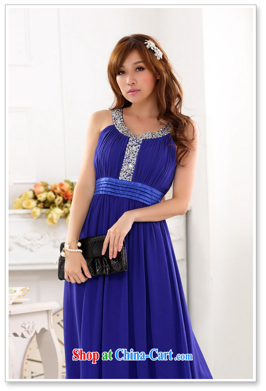 AIDS has been Qi in Europe, elegant light snow-woven long evening dress wedding toast serving long skirt moderator evening clothes A 9625 - 1 blue XXXL pictures, price, brand platters! Elections are good character, the national distribution, so why buy now enjoy more preferential! Health