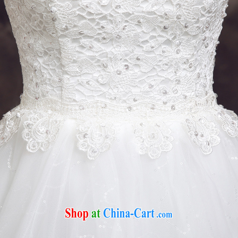 A good service is 2015 new spring and summer bridesmaid's sister's Korean-style bridal wedding dress the dress uniform toasting white M, good service, and shopping on the Internet