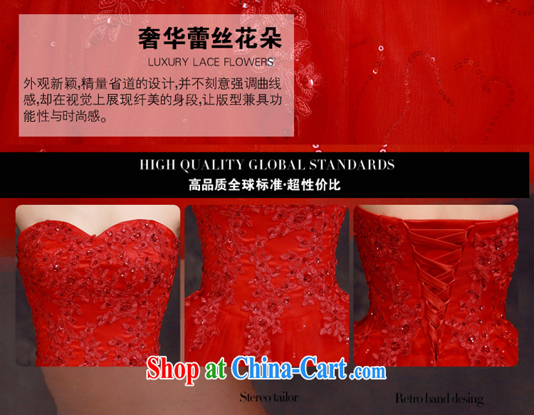 A good service is 2015 new spring Korean bridal wedding dress bridesmaid's sister's short, small banquet dress red 2 XL pictures, price, brand platters! Elections are good character, the national distribution, so why buy now enjoy more preferential! Health