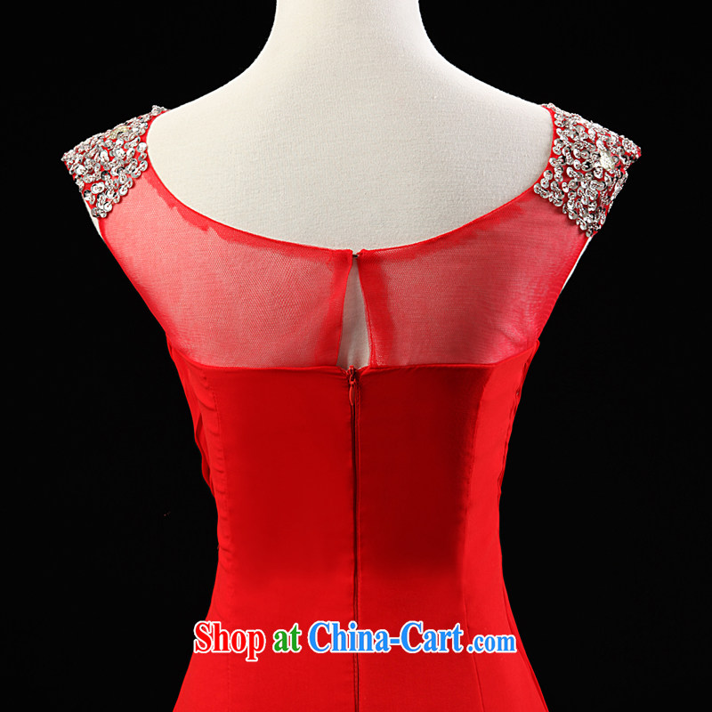 Love, Ms Audrey EU Yuet-mee, RobinIvy) dress new 2015 spring and summer shoulders diamond jewelry long, with evening dress bows dress L 13,789 red XL, Paul love, Ms Audrey EU, shopping on the Internet