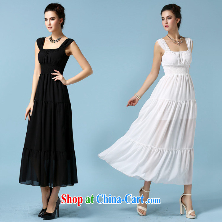 Golden Harvest, poetry helped Connie to pack 2015 new elegant ladies snow woven dress dresses bare chest wrinkles the waist long skirt dress 8.002045 billion white L pictures, price, brand platters! Elections are good character, the national distribution, so why buy now enjoy more preferential! Health