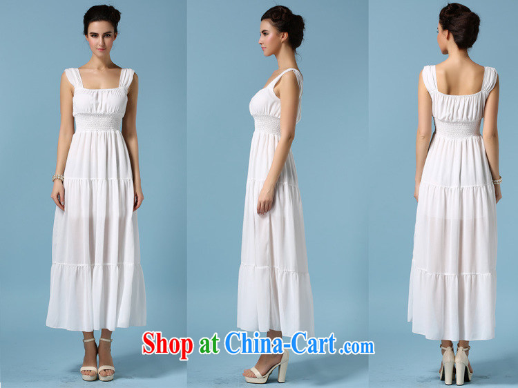 Golden Harvest, poetry helped Connie to pack 2015 new elegant ladies snow woven dress dresses bare chest wrinkles the waist long skirt dress 8.002045 billion white L pictures, price, brand platters! Elections are good character, the national distribution, so why buy now enjoy more preferential! Health