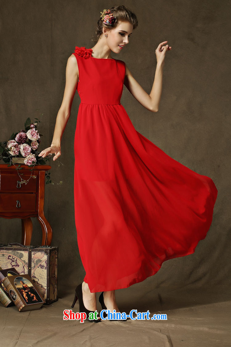 Yi Contact Feed 2015 spring and summer sexy side on the truck shoulder spend dragging skirts beauty graphics thin dresses dinner with 8133 #red S pictures, price, brand platters! Elections are good character, the national distribution, so why buy now enjoy more preferential! Health