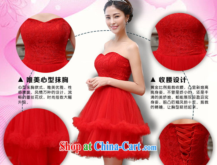 Honey, bride short bridal dresses toast wiped his chest Princess shaggy dress lace graphics thin large code 2015 New Evening Dress red tailored pictures, price, brand platters! Elections are good character, the national distribution, so why buy now enjoy more preferential! Health