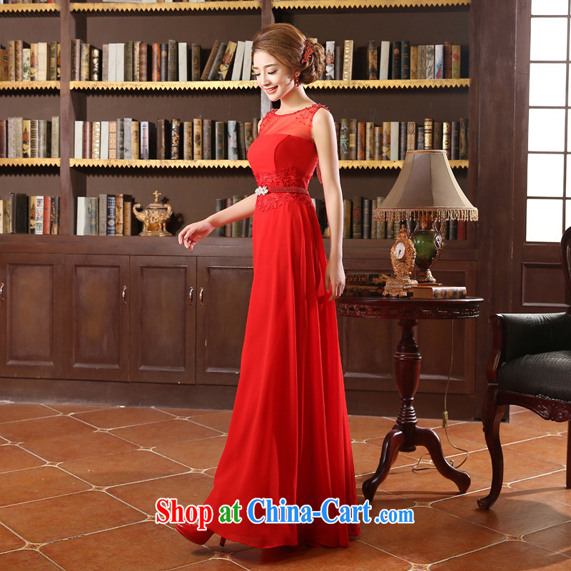 wedding dresses new 2014 stylish red bridesmaid bride's long marriage bows dress red XL code, Hyatt, married, and, shopping on the Internet