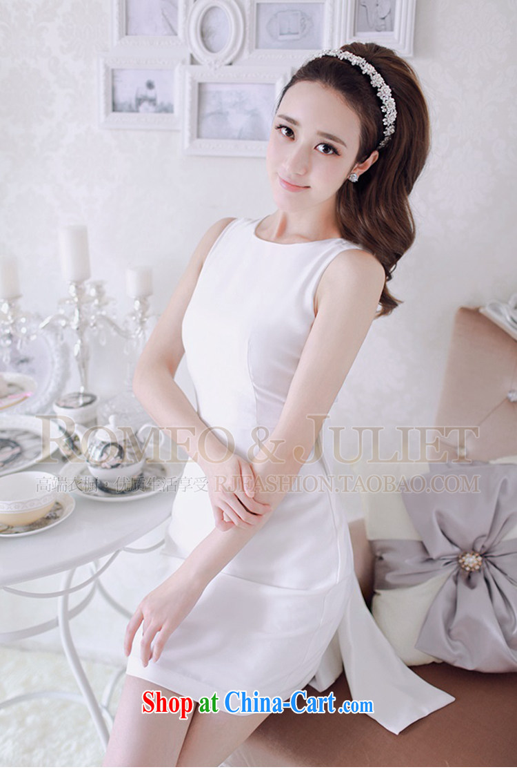 Ice Storm 2015, new section 100a high sense of beauty bow-tie dress dresses sleeveless short skirts A 887 white are code pictures, price, brand platters! Elections are good character, the national distribution, so why buy now enjoy more preferential! Health