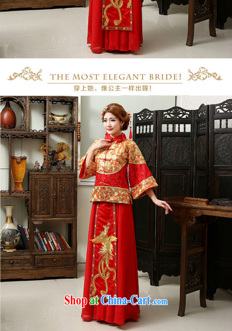 Moon 珪 guijin bridal fall and winter show groups serving Chinese Dress retro toast clothing entered marriage Yi dragon-use serving red XXL code from Suzhou shipping pictures, price, brand platters! Elections are good character, the national distribution, so why buy now enjoy more preferential! Health