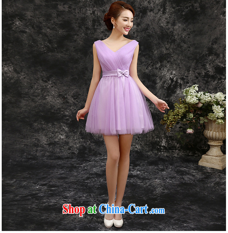 The beautiful 2015 spring and summer new short, Purple double-shoulder wedding bridesmaid dress Evening Dress dress bridesmaid with light purple S pictures, price, brand platters! Elections are good character, the national distribution, so why buy now enjoy more preferential! Health