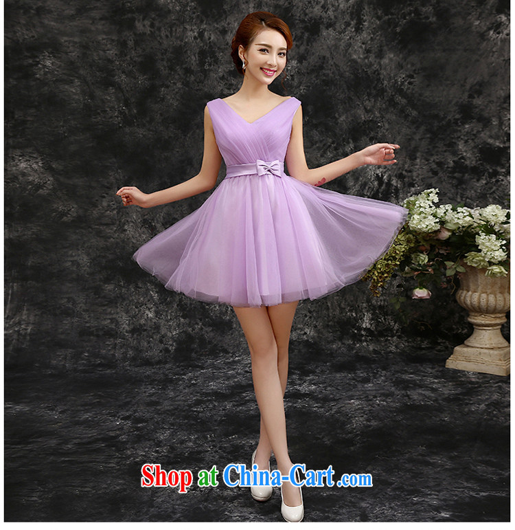 The beautiful 2015 spring and summer new short, Purple double-shoulder wedding bridesmaid dress Evening Dress dress bridesmaid with light purple S pictures, price, brand platters! Elections are good character, the national distribution, so why buy now enjoy more preferential! Health
