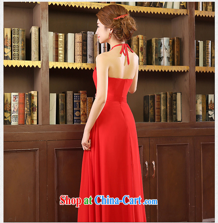 2015 new dress red wedding is also long drill video thin bridal toast dress white L code pictures, price, brand platters! Elections are good character, the national distribution, so why buy now enjoy more preferential! Health