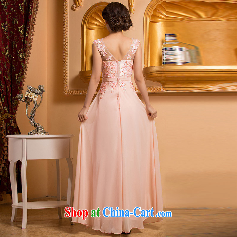 Korean style double-shoulder straps bridal bridesmaid's red long marriage bows dress pink XL code, Hyatt, married, and, shopping on the Internet