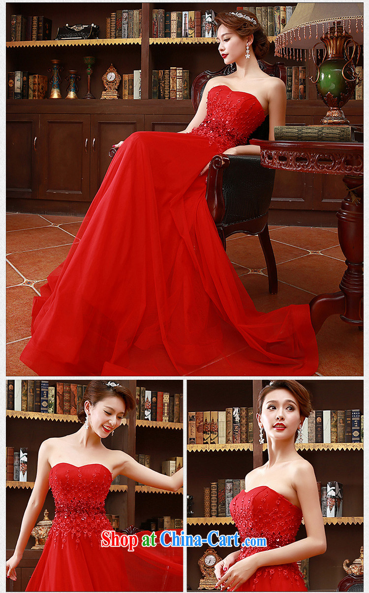 2015 Korean fashion erase chest bridal bridesmaid's red long marriage, bows dress red XL code pictures, price, brand platters! Elections are good character, the national distribution, so why buy now enjoy more preferential! Health