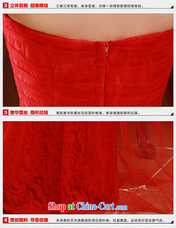 Korean version 2015 erase chest embroidered bridal bridesmaid mission red long marriage bows dress red XL code pictures, price, brand platters! Elections are good character, the national distribution, so why buy now enjoy more preferential! Health