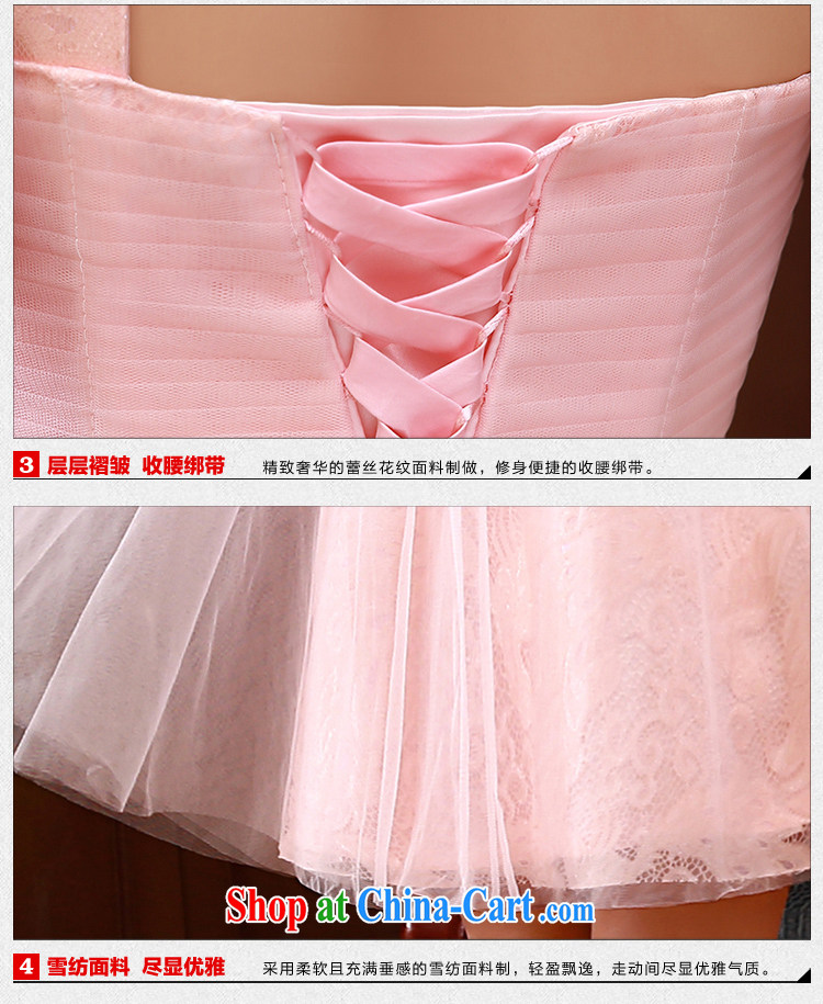 2015 Korean style single shoulder straps bridal bridesmaid mission red short toast wedding dress pink XL code pictures, price, brand platters! Elections are good character, the national distribution, so why buy now enjoy more preferential! Health