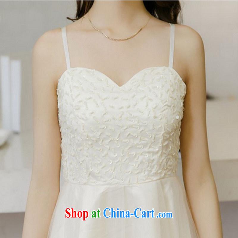 HIV/AIDS covered by dresses 2015 new summer Korean Beauty lifting the bead dress skirt bridesmaid skirt LY 334 white L, covering HIV (HANZI), online shopping