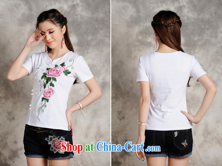 Health Concerns dress * S 096 Ethnic Wind female spring and summer new, three-dimensional embroidered retro-tie cultivating short-sleeved T pension green 4 XL pictures, price, brand platters! Elections are good character, the national distribution, so why buy now enjoy more preferential! Health