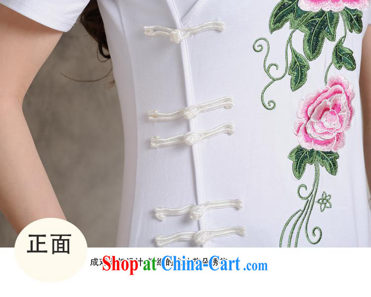 Health Concerns dress * S 096 Ethnic Wind female spring and summer new, three-dimensional embroidered retro-tie cultivating short-sleeved T pension green 4 XL pictures, price, brand platters! Elections are good character, the national distribution, so why buy now enjoy more preferential! Health