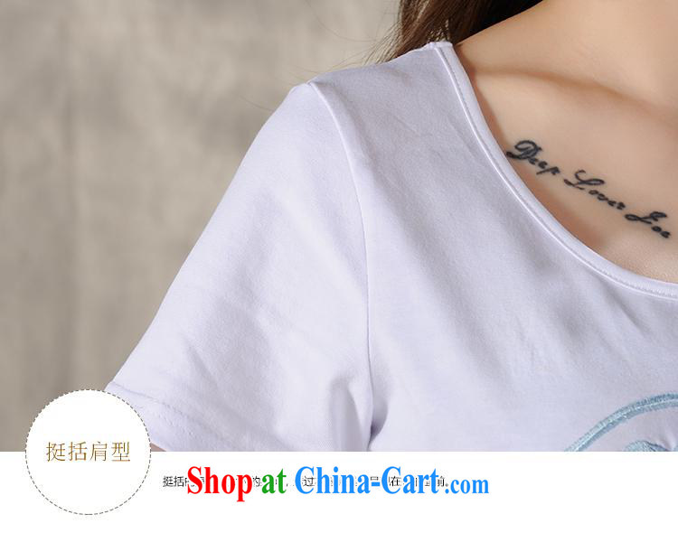 Health Concerns dress * H 9605 National wind women's clothing 2015 spring and summer new cotton cultivating embroidered short sleeves shirt T white 4XL pictures, price, brand platters! Elections are good character, the national distribution, so why buy now enjoy more preferential! Health