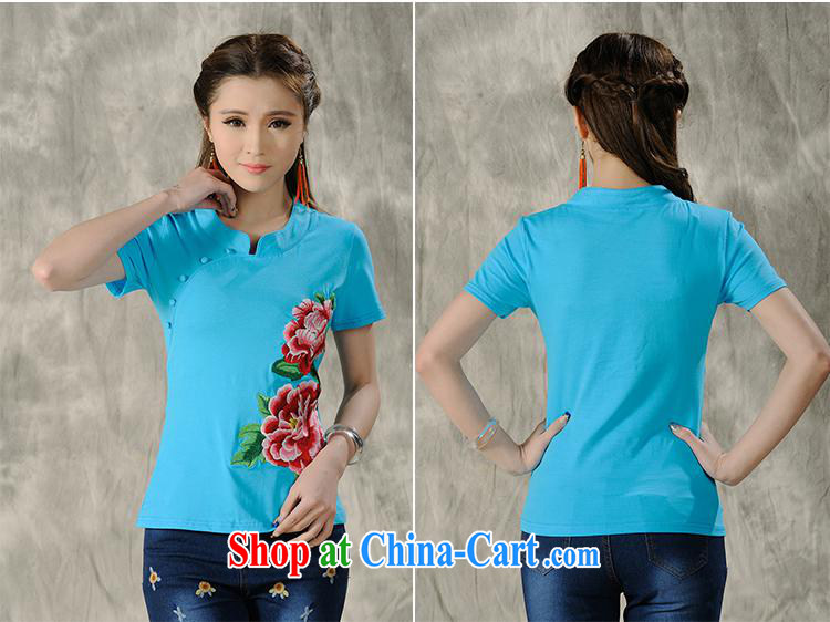 Health Concerns dress * H 9486 National wind women's clothing 2015 spring and summer new, small, for embroidered cotton short-sleeved shirt T black 4 XL pictures, price, brand platters! Elections are good character, the national distribution, so why buy now enjoy more preferential! Health
