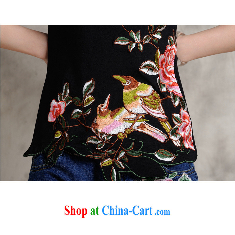 Health Concerns dress * S 108 Ethnic Wind female spring and summer new embroidered not rule is cultivating short-sleeved cotton shirt T white 4XL, health concerns (Rvie .), and, on-line shopping