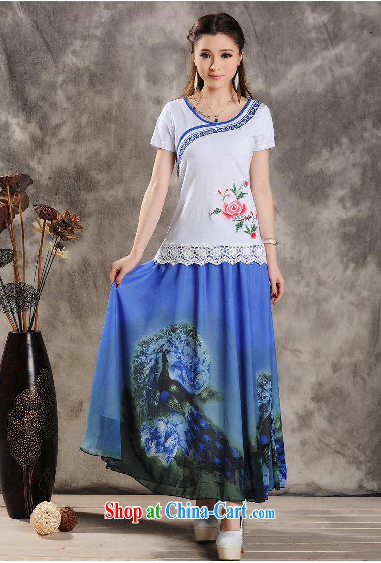 Health Concerns dress * ZA 8631 National wind women's clothing spring and summer new embroidery hook flowers, with large, short-sleeved T-shirt white 4XL pictures, price, brand platters! Elections are good character, the national distribution, so why buy now enjoy more preferential! Health