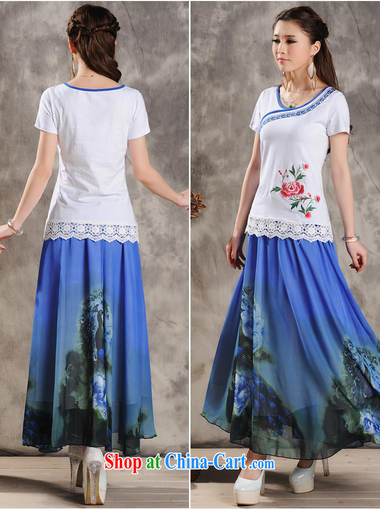 Health Concerns dress * ZA 8631 National wind women's clothing spring and summer new embroidery hook flowers, with large, short-sleeved T-shirt white 4XL pictures, price, brand platters! Elections are good character, the national distribution, so why buy now enjoy more preferential! Health