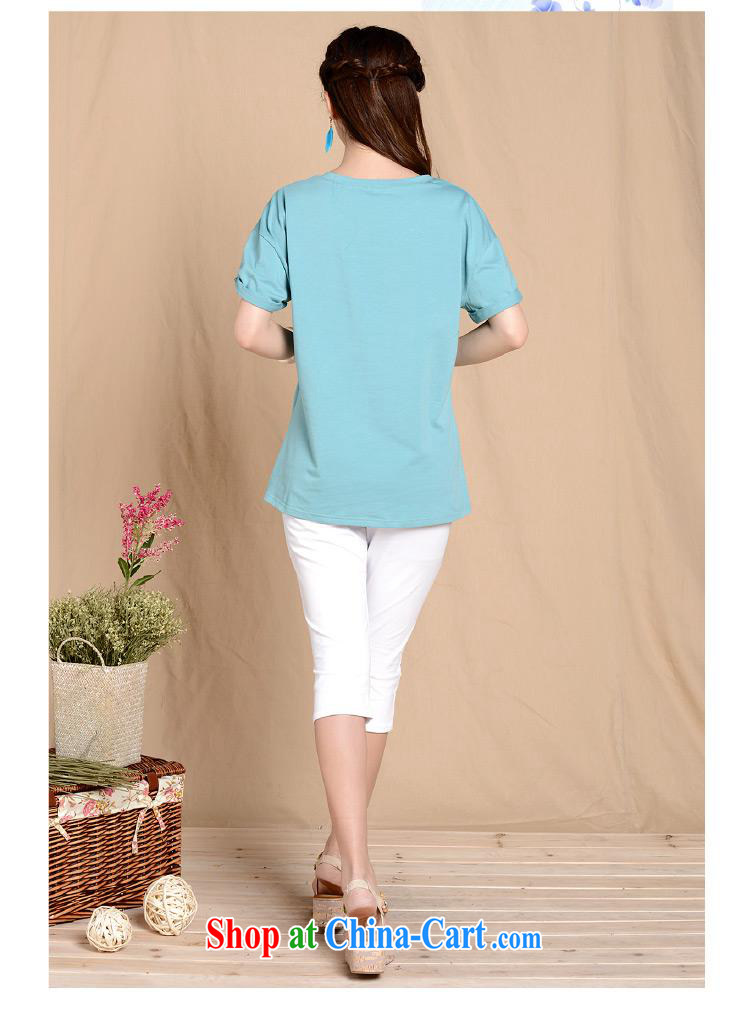 Health Concerns dress * L 5808 National wind women's clothing spring and summer new painting stamp loose larger cotton T pension picture color XXL pictures, price, brand platters! Elections are good character, the national distribution, so why buy now enjoy more preferential! Health