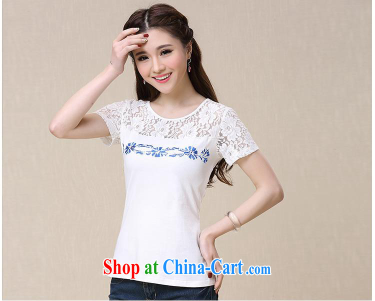 Health Concerns dress * BL 8959 National wind women's clothing spring and summer new lace stitching embroidered beauty short-sleeved cotton shirt T the red 2 XL pictures, price, brand platters! Elections are good character, the national distribution, so why buy now enjoy more preferential! Health