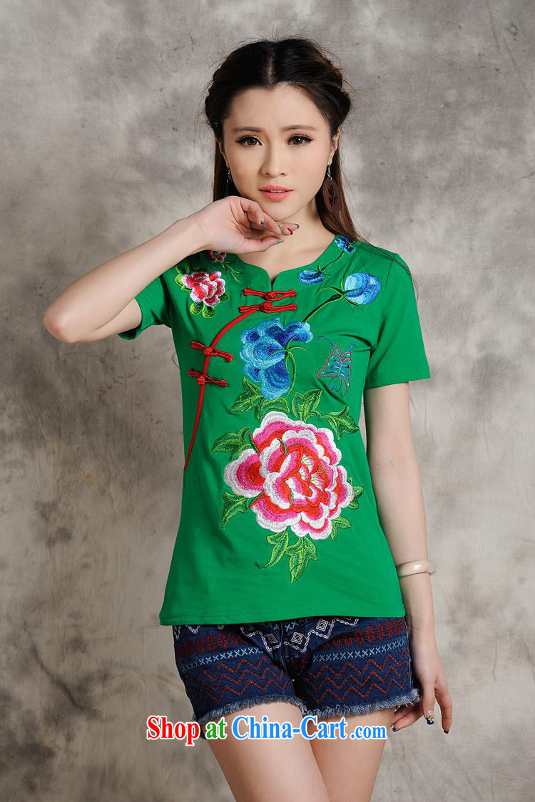 For health concerns dress * S 089 Ethnic Wind female spring and summer new heavy industry, for embroidered 100 ground cultivating short-sleeved T pension white 4XL pictures, price, brand platters! Elections are good character, the national distribution, so why buy now enjoy more preferential! Health