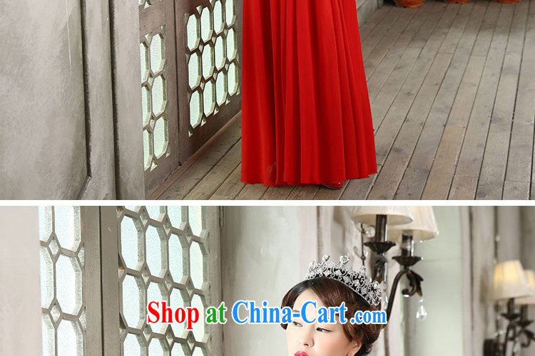 Honey, bride bridal gown long 2015 new single shoulder with Korean marriage toast serving red evening dress Evening Dress red XXL pictures, price, brand platters! Elections are good character, the national distribution, so why buy now enjoy more preferential! Health
