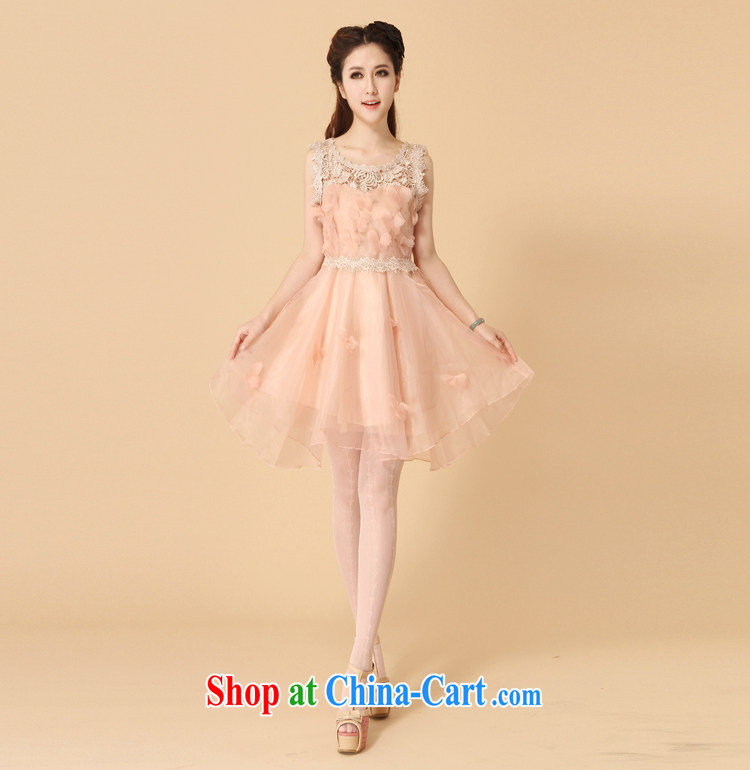 kam full Park 2015 Korean lace European root dress shaggy dress Princess dress sleeveless bridesmaid dresses small dress pink XL pictures, price, brand platters! Elections are good character, the national distribution, so why buy now enjoy more preferential! Health