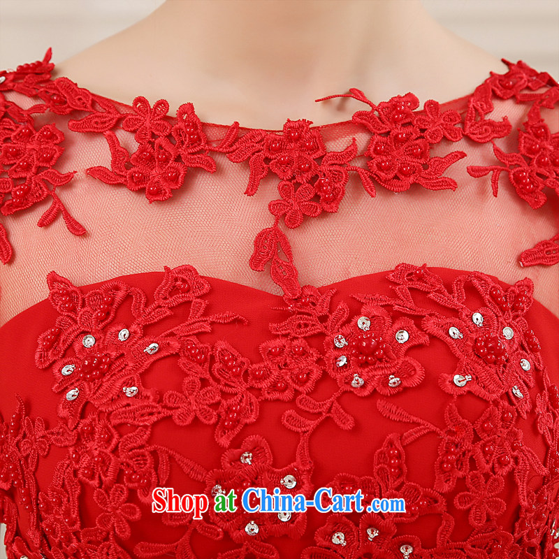 wedding dresses new summer spring red wedding toast Service Bridal a Field shoulder lace with snow woven the skirt with the Code Red xxl, joshon&Joe, shopping on the Internet