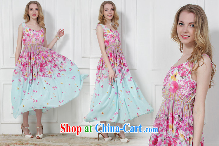 The Bekaa in Dili new blue Indigo small cherry-waist small fresh, dresses seaside 3, as well as color pictures XL pictures, price, brand platters! Elections are good character, the national distribution, so why buy now enjoy more preferential! Health