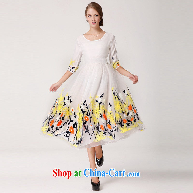 The Bekaa in Dili new dresses embroidered beauty snow woven lace in solid cuff lace skirt dress girls white L pictures, price, brand platters! Elections are good character, the national distribution, so why buy now enjoy more preferential! Health