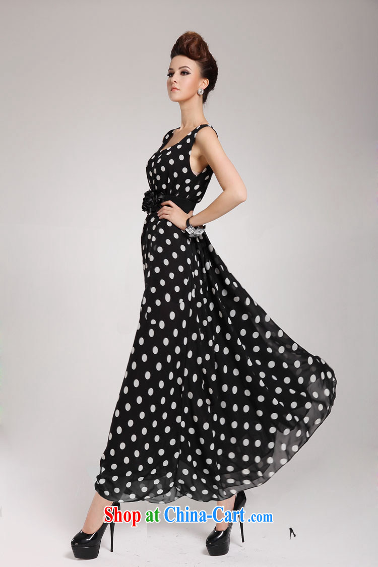 The Bekaa in Dili (Spring/Summer new black and white dots, double take belt vest skirt large snow woven skirt black spots (the belt) XXL pictures, price, brand platters! Elections are good character, the national distribution, so why buy now enjoy more preferential! Health