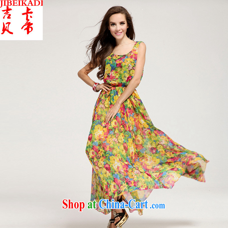 Addis Ababa, the Royal summer only advanced snow woven vest large beauty graphics thin resort long skirt suit vest large skirt single price XXXL, Bekaa in Dili (JIBEIKADI), shopping on the Internet