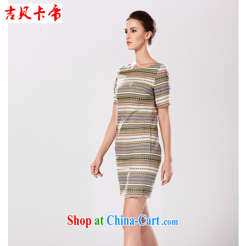 The Bekaa in Dili new dresses fall and winter mandatory solid stripes, graphics thin beauty package and dresses picture color L, Bekaa in Dili (JIBEIKADI), shopping on the Internet